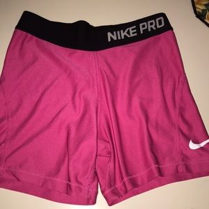 Pink nike pros
